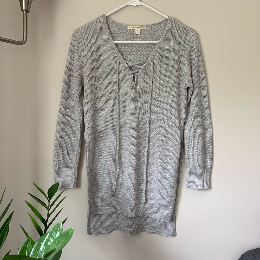 Side split sweater